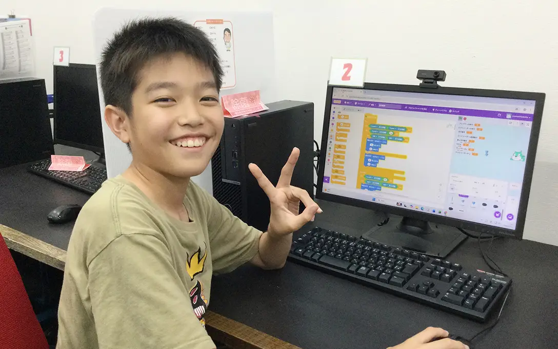 日進市 11歳・Y.Kさんの授業の様子